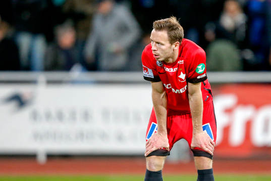 Norrköpings Jón Guðni Fjóluson deppar