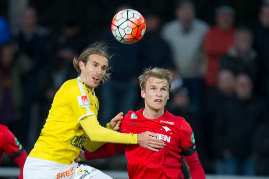Falkenbergs Tobias Karlsson och Norrköpings Sebastian