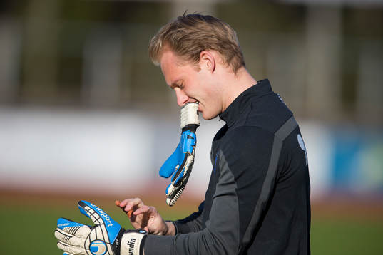 Falkenbergs målvakt Alexander Lundin