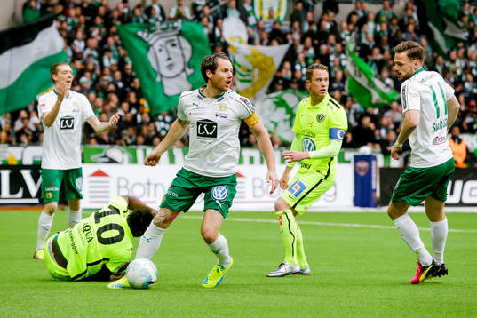 Halmstads Adnan Kojic , Kristoffer Fagercrantz och Fredrik