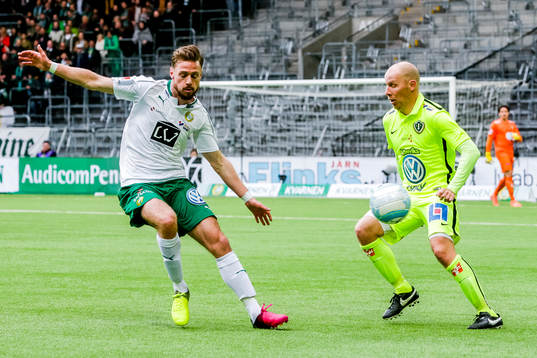 Hammarbys Arnor Smarason och Jönköpings Viktor Rönneklev