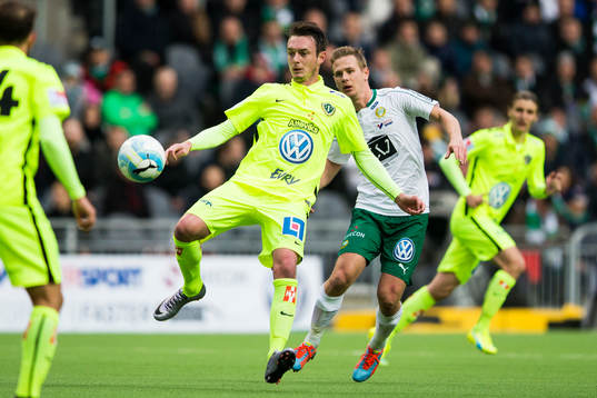 Jönköpings Daryl Smylie och Hammarbys Erik Israelsson