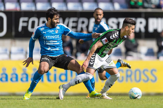 Halmstads Mohammed Ali Khan och GAIS Luka Mijaljevic