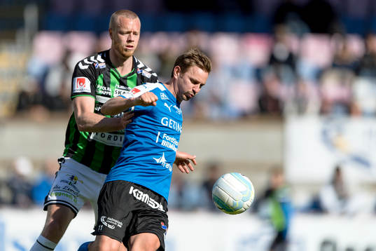 GAIS Björn Andersson och Halmstads Fredrik Olsson