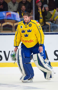 Sveriges målvakt Jacob Markström deppar