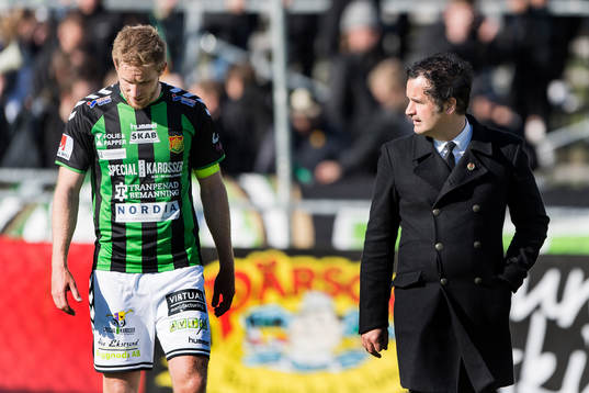 GAIS Steven Old och tränare Benjamin Westman deppar