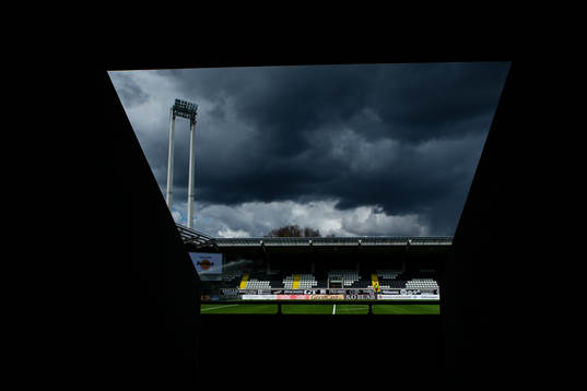 Bravida Arena innan fotbollsmatchen i Allsvenskan mellan