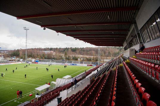Generell vy av fotbollsplanen