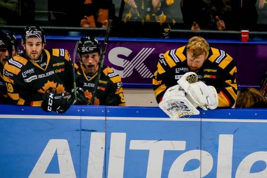 Skellefteås målvakt Erik Hanses deppar