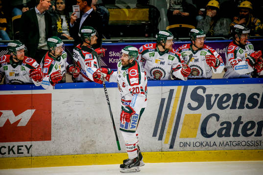 Frölundas Joel Lundqvist  jublar
