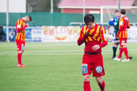 En spelare i Syrianska deppar