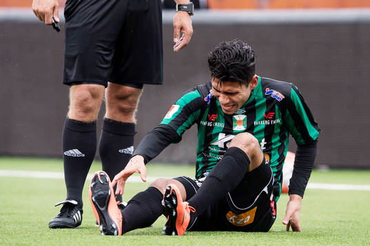 Varbergs Hosam Aiesh har ont