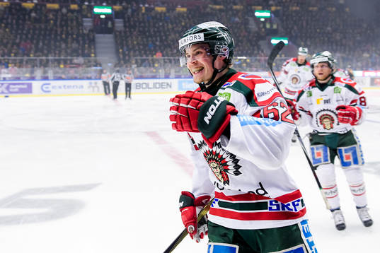 Frölundas Artturi Lehkonen jublar