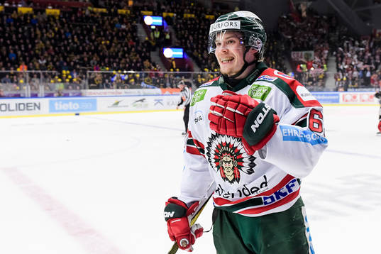 Frölundas Artturi Lehkonen jublar