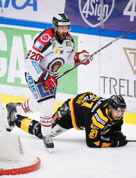 Frölundas Joel Lundqvist skriker