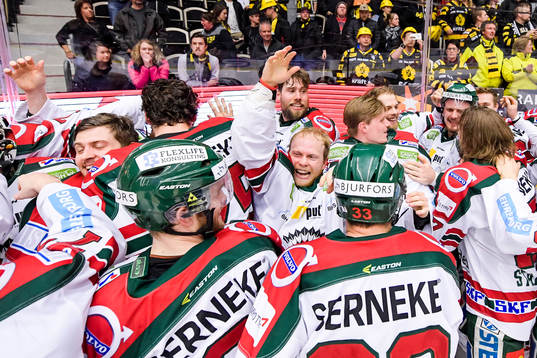 Frölundas Ryan Lasch jublar