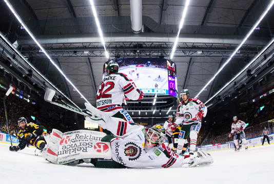 Frölundas målvakt Johan Gustafsson