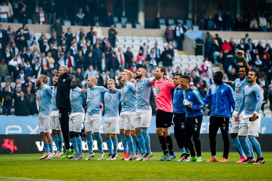Malmö FFs spelare jublar