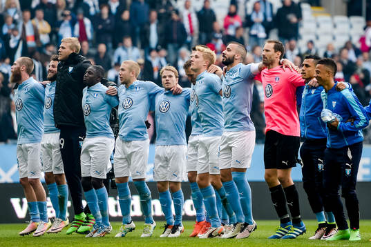 Malmö FFs spelare jublar