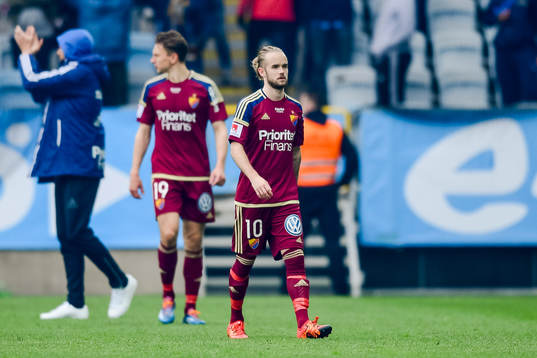 Djurgårdens Daniel Berntsen deppar