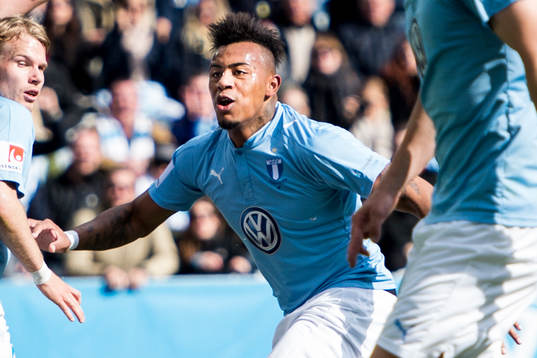 Malmö FFs Felipe Carvalho jublar