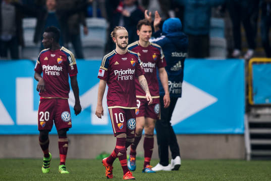 Djurgårdens Sam Johnson, Daniel Berntsen och Haris