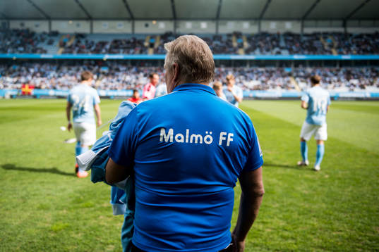 Malmö FFs ryggen på materialförvaltare Swidde Nilsson