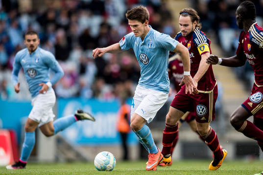 Malmö FFs Vidar Örn Kjartansson och Djurgårdens Kevin