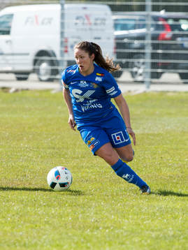 Sunnanås Michelle Wörner fotbollsmatchen i Elitettan