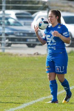 Sunnanås Michelle Wörner fotbollsmatchen i Elitettan