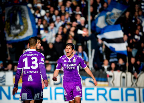 IFK Göteborgs Mads Albeck är arg