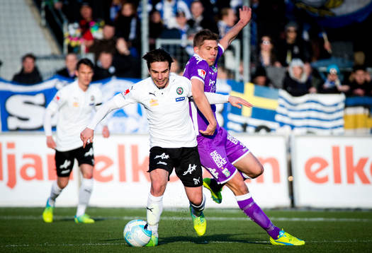 Örebros Nordin Gerzic och IFK Göteborgs Mikael Boman