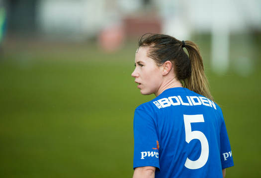 Sunnanås Mikaela Sundlöv fotbollsmatchen i Elitettan