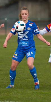 Sunnanås Christine Tjärnlund  fotbollsmatchen i Elitettan