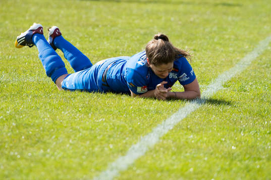 Sunnanås Michelle Wörner fotbollsmatchen i Elitettan
