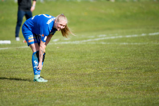 Sunnanås Jessica Sikström  fotbollsmatchen i Elitettan