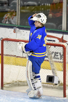 Sveriges målvakt Filip Larsson