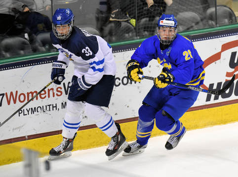 Finlands Miro Heiskanen och Sveriges Lias Andersson