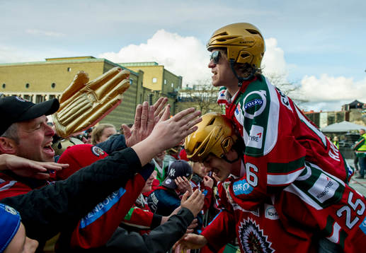 Frölundas Anton Axelsson och Oliver Lauridsen