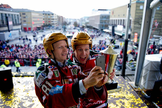 Frölundas Ryan Lasch och Elias Fälth
