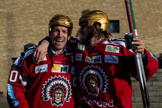 Frölundas Joel Lundqvist och Sebastian Stålberg
