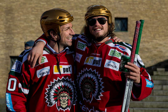 Frölundas Joel Lundqvist och Sebastian Stålberg