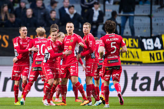Elfsborgs spelare jublar
