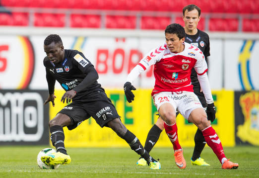 Helsingborgs Lalawélé Atakora och Kalmars Romário