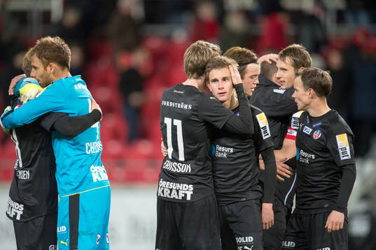 Helsingborgspelarna jublar