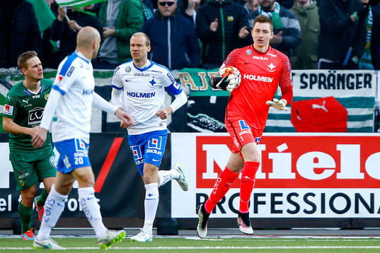 Norrköpings målvakt Andreas Vaikla