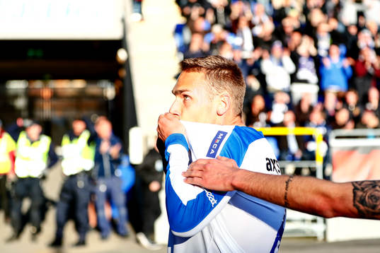 Norrköpings Linus Wahlqvist jublar