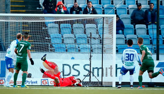 Mål 1-1 av Hammarbys Erik Israelsson