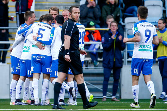 Norrköpings Andreas Blomqvist jublar