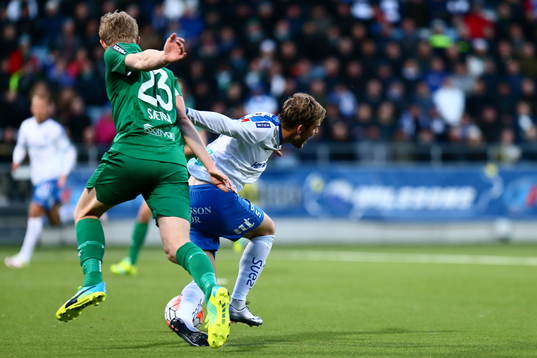 Situationen mellan Hammarbys Lars Sætra och Norrköpings